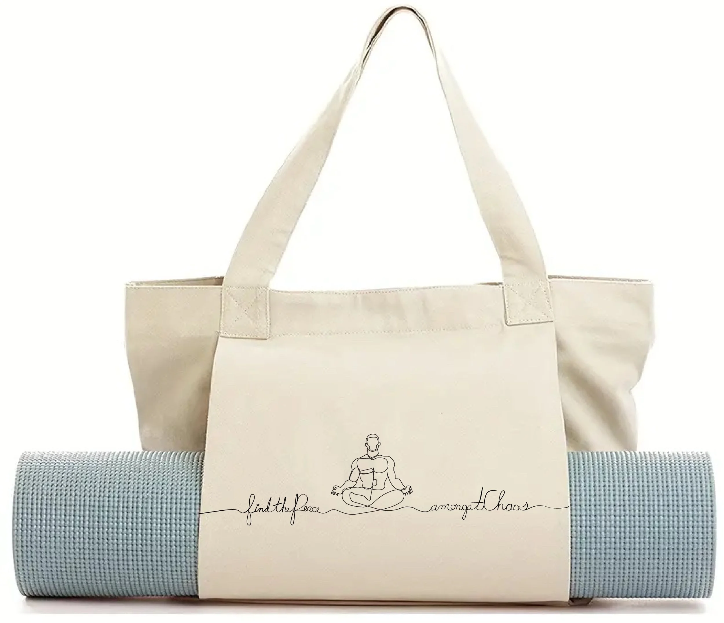 PEACE AMONGST YOGA MAT TOTE — INOBE NICOLE